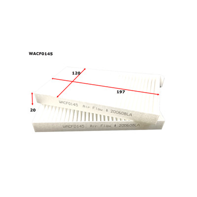 WACF0145 Wesfil Cabin Filter for Hyundai (Cross Ref: RCA269P)