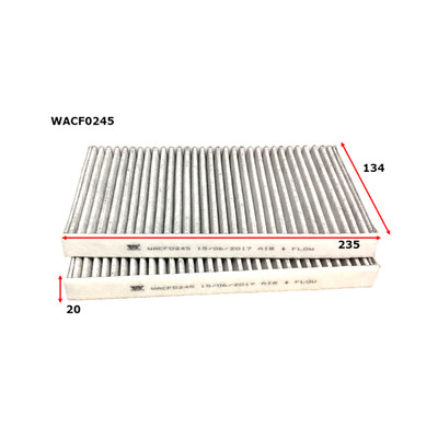 WACF0245 Wesfil Cabin Filter for Haval (Cross Ref: RCA405MS) WACF0245 Wesfil Cabin Filter for Haval (Cross Ref: RCA405MS)