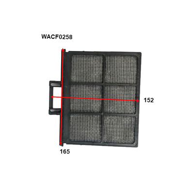 WACF0258 Wesfil Cabin Filter for Isuzu (Cross Ref: ) WACF0258 Wesfil Cabin Filter for Isuzu (Cross Ref: )
