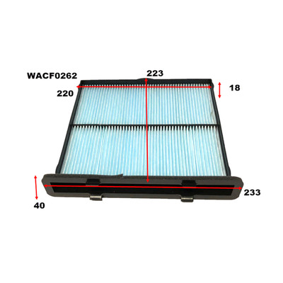 WACF0262 Wesfil Cabin Filter for Subaru (Cross Ref: RCA411P) WACF0262 Wesfil Cabin Filter for Subaru (Cross Ref: RCA411P)