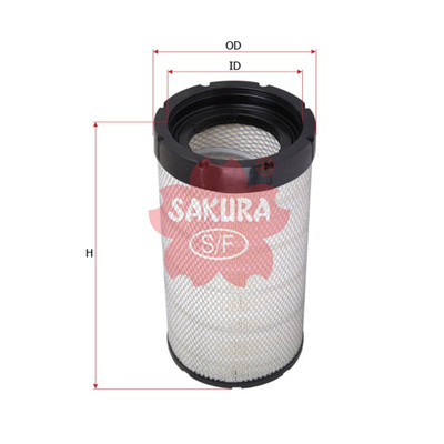 Sakura Outer Air Filter FA-71360 Cross Ref: 43904168