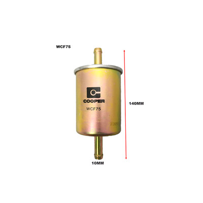 WCF75 Wesfil Cooper EFI Fuel Filter for Z200 W/- 10mm Pipe (Cross Ref: )