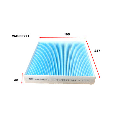 WACF0271 Wesfil Cabin Filter for Hyundai (Cross Ref: RCA372P) WACF0271 Wesfil Cabin Filter for Hyundai (Cross Ref: RCA372P)