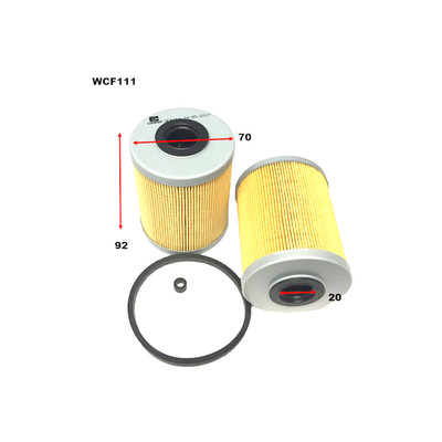 WCF111 Wesfil Cooper Diesel Fuel Filter for Volvo Renault Peugeot Suzuki (Cross Ref: R2628P)