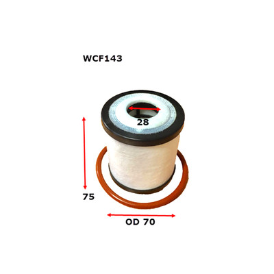 WCF143 Wesfil Cooper PCV Filter WCF143 for Mitsubishi (Cross Ref: R2774P)