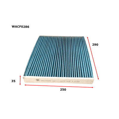 WACF0286 Wesfil Cabin Filter for Volvo (Cross Ref: RCA413MS)