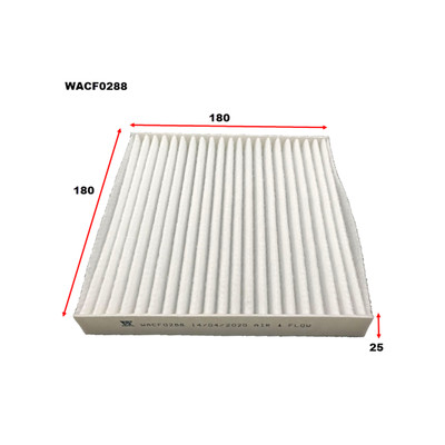 WACF0288 Wesfil Cabin Filter for Ssangyong (Cross Ref: ) WACF0288 Wesfil Cabin Filter for Ssangyong (Cross Ref: )