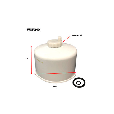 WCF249 Wesfil Cooper Diesel Fuel Filter for Land Rover (Cross Ref: )
