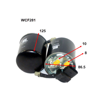 WCF281 Wesfil Cooper Diesel Fuel Filter for Mercedes (Cross Ref: Z1041)