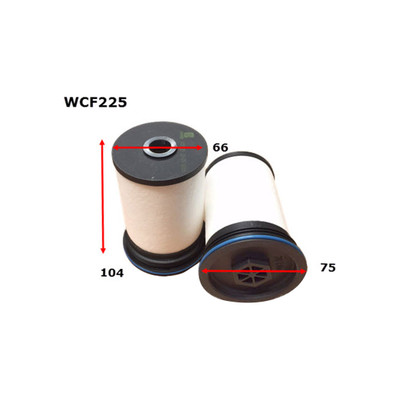 WCF225 Wesfil Cooper Diesel Fuel Filter for Holden (Cross Ref: R2833P) 2 Piece Set