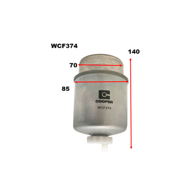 WCF374 Wesfil Cooper Diesel Fuel Filter for Multiple Applications (Cross Ref: Z1062) WCF374 Wesfil Cooper Diesel Fuel Filter for Multiple Applications (Cross Ref: Z1062)