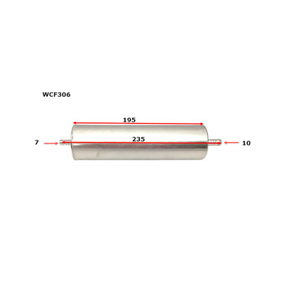 WCF306 Wesfil Cooper Diesel Fuel Filter for Audi Porsche (Cross Ref: Z915)