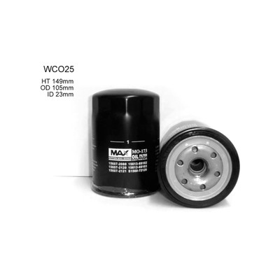 WCO25NM Wesfil Cooper Oil Filter for HINO Isuzu Toyota (Cross Ref: Z775)