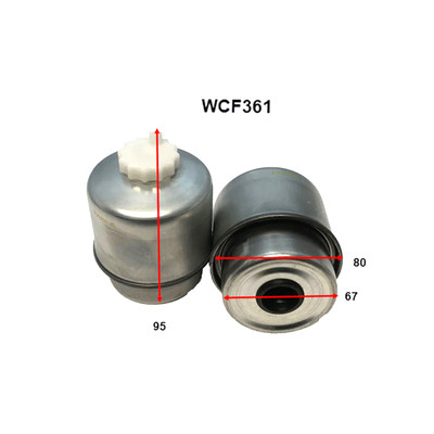 WCF361 Wesfil Cooper Diesel Fuel Filter for Universal Element Assy 5 Micron