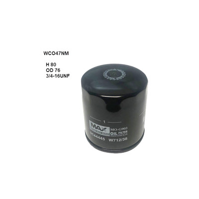WCO47NM Wesfil Cooper Oil Filter for Alfa Romeo SAAB (Cross Ref: Z723)