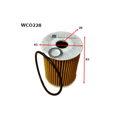WCO228 Wesfil Cooper Oil Filter for Hyundai (Cross Ref: R2802P)