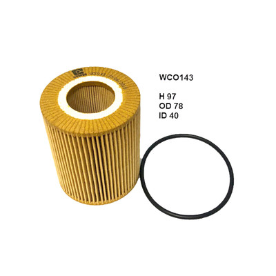 WCO143 Wesfil Cooper Oil Filter for Jaguar Land Rover (Cross Ref: R2729P)