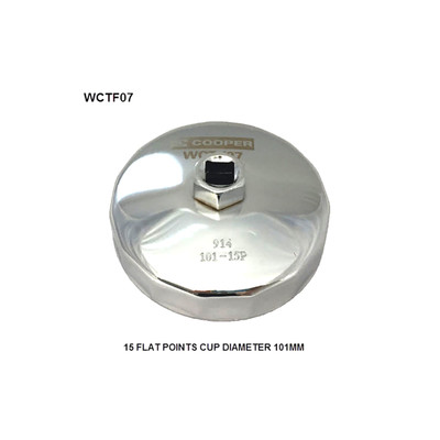 WCTF07 Cup Style Oil Filter Remover Wesfil Cooper 101mm - 15F (Cross Ref: )