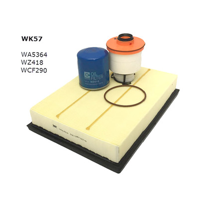 WK57 Wesfil 4WD Filter Kit for Toyota Hilux Fortuner 2015-2020 2.4L 2.8L 1GDFTV
