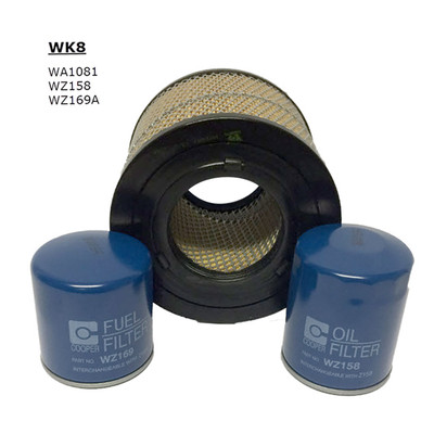 WK8 Wesfil 4WD Filter Kit for Holden Rodeo RA 2003-2007 3.0L 4JHITC (RSK5)