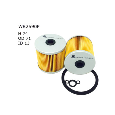WR2590P Wesfil Cooper Diesel Fuel Filter for R2590P Toyota (Cross Ref: )