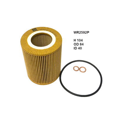 WR2592P Wesfil Cooper Oil Filter for BMW (Cross Ref: R2592P)