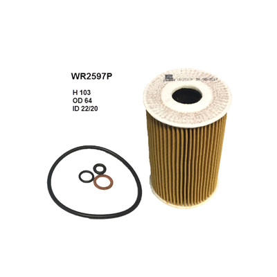 WR2597P Wesfil Cooper Oil Filter for BMW (Cross Ref: R2597P)