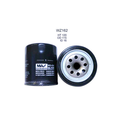 WZ162NM Wesfil Cooper Oil Filter for Holden Mitsubishi (Cross Ref: Z162)