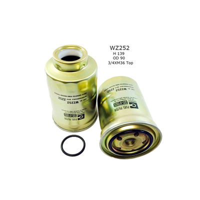 WZ252 Wesfil Cooper Diesel Fuel Filter for Toyota (Cross Ref: Z252 / 380) WZ252 Wesfil Cooper Diesel Fuel Filter for Toyota (Cross Ref: Z252 / 380)