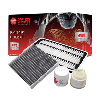 K-11491 Sakura 4WD Cabin Filter Kit for Toyota Hiace 2006-On 3.0L 1KDFTV K-11491 Sakura 4WD Cabin Filter Kit for Toyota Hiace 2006-On 3.0L 1KDFTV