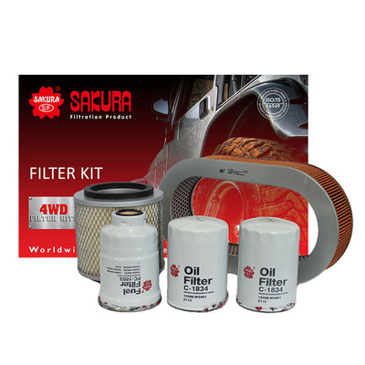 K-18260 Sakura 4WD Filter Kit for Nissan Patrol GQ 1988-1999 4.2L TD42 I6 12V K-18260 Sakura 4WD Filter Kit for Nissan Patrol GQ 1988-1999 4.2L TD42 I6 12V