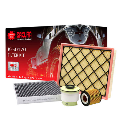 K-50170 Sakura 4WD Filter Kit for Ford Ranger 2.2L 2011-on Everest 3.2L 2015-On K-50170 Sakura 4WD Filter Kit for Ford Ranger 2.2L 2011-on Everest 3.2L 2015-On