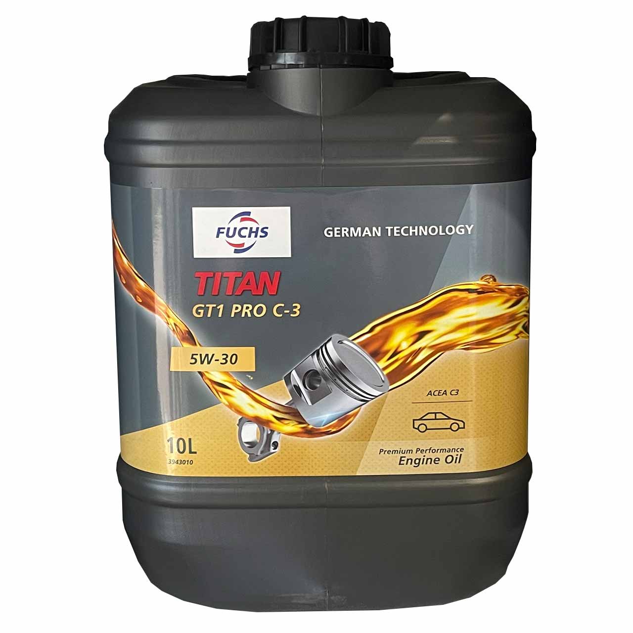 3943010 Fuchs Oil Titan GT1 PRO C-3 SAE 5W-30 10L for Renault u0026 Allison  Engines - Western Filters