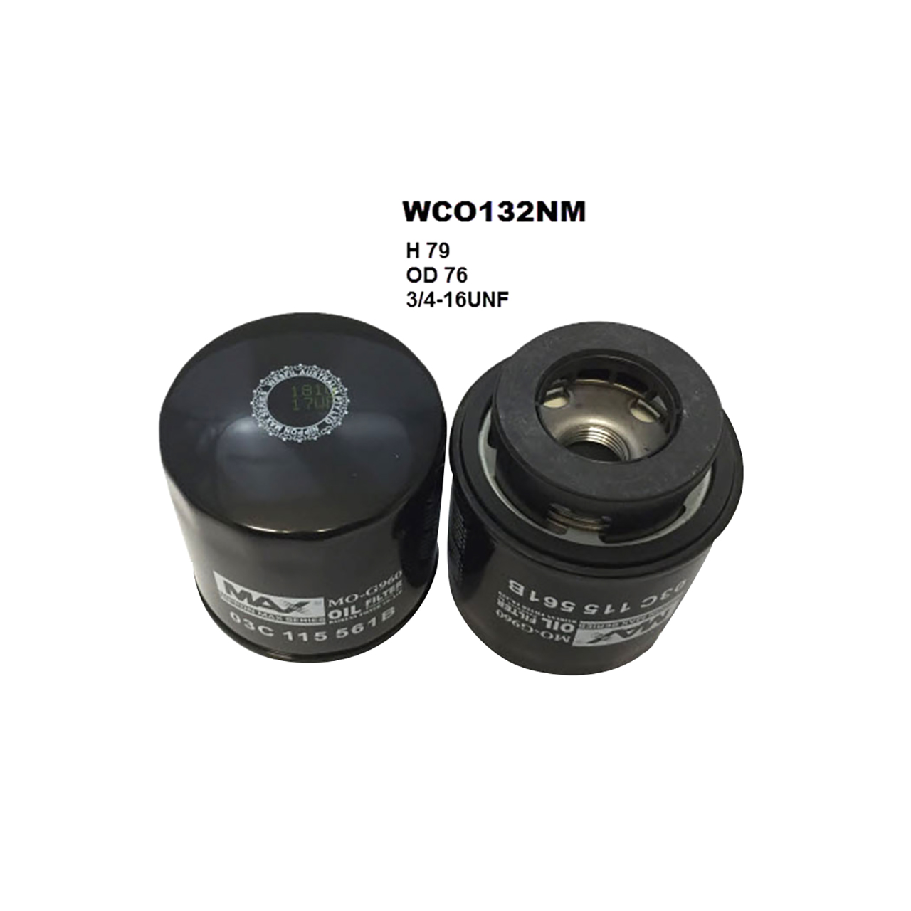 WCO132NM Wesfil Cooper Oil Filter for Audi VW (Cross Ref: Z794A)
