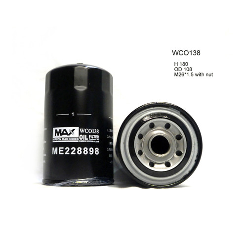 WCO138NM Wesfil Cooper Oil Filter for Mitsubishi (Cross Ref: Z956) -  Western Filters