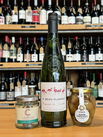 Picpoul, Jalapeno stuffed olives and salted mixed nuts