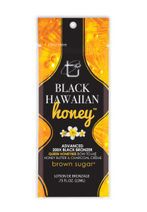 (NEW!) BLACK HAWAIIAN HONEY™ Advanced 200X Black Bronzer Queen Honeybee Bow-to-me™ Honey Butter & Charcoal Creme You are a Queen worthy of royal results.  Wait no longer as Black Hawaiian Honey bestows a  breathtaking honey bronze that will bring your subjects to their knees in adoration.  No expense was  spared as a honey & coconut butter creme whisks you off your feet with complete abandon.  An angelic  radiance emits blinding beauty thanks to a charcoal clarifying complex, giving skin elusive perfection.  Elegant, sexy, & rare assume the tanning throne you were meant to rule.

• Advanced 200X Black Bronzers elicit an exotic & darkest tan yet.

• Queen Honeybee Bow To Me butters provide lush conditioning

• Activated Charcoal & Hawaiian Extracts give skin unparalleled radiance.


Fragrance: Tropical Rain forest