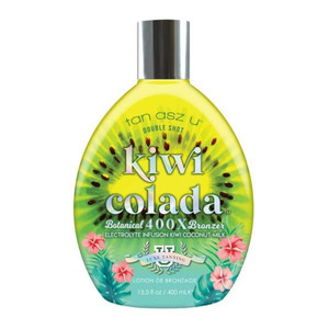 Kiwi Colada
$110.60

Step into an all-inclusive resort life. Just sit back, relax, and let this tropical paradise come to you. You’ll want another kiwi colada, especially when it’s one that leaves you looking this dark and feeling this fine. Rays for days and skin drenched in goodness, this is definitely the life.

A Double-Shot of 400X ultra dark bronzers ensure a breathtaking bronze
Supercharged electrolyte hydro fusion with extra moisturizing nutrients
Extra refreshing kiwi extracts & coconut milk condition for a heavenly glow
Vitamin C & Dragonfruit pampers & invigorates skin
We Love Clean Beauty!  Vegan, Gluten-free, Paraben-free, Cruelty-free, & Phthalate-free
Fragrance: Kiwi Banana Colada
Product Action: Botanical 400X Bronzer