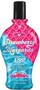Strawberry Margarita
 
$55.

What is summer without sun & margaritas?? It’s like we took the best parts of your favorite tropical vacation ever, and blended them all for a tanning cocktail that leaves you stunningly bronze & beautiful with your worries a million miles away. So what are you waiting for?

400x Double Shot bronzers elevate your tan to elite levels of color.
We also doubled our Blue Agave, Prickly Pear Cactus, and Strawberry Extract Complex to tone your skin and color to a breathtaking bronze
Since everything is getting doubled, 2x Carrot Oil is twice-as-nice and ensures maximum tanning beauty.
Fragrance: Strawberry Patch
Product Action: Advanced 400X Bronzer
