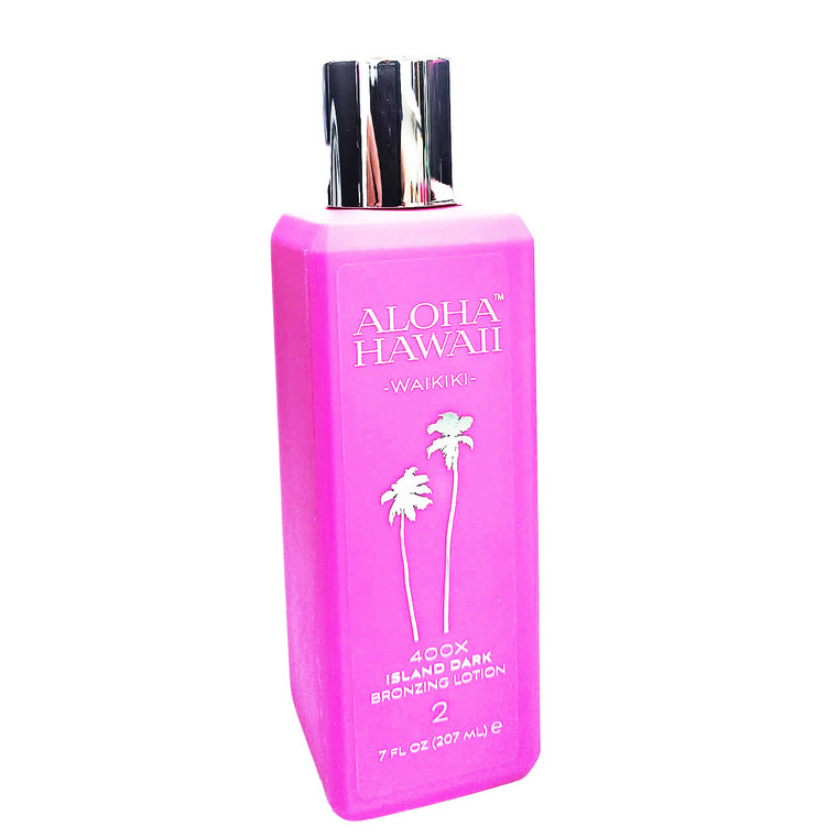 Aloha Hawaii 400X Bronzer
400X Island Dark Total Tanning System
 
Say Aloha to the tanning system you can’t live without. Aloha Hawaii is the unlocked secret to a bronze glow of a true Island Goddess. When used together these 3 special lotions work their spell to reveal your most breathtaking tan yet. It’s impossible to say where this exotic Hawaiian magic ends and the science begins, but you will love every part of the journey.
 
• Step 2 Bronze
• 400X Bronzers are tanning bed magic
• Island Extracts pamper your tan for an exotic Hawaiian glow
• Advanced Tattoo Enhancing gives your body art increased vibrancy
• Cocktail fragrancing: each fragrance “cocktails” together for a wonderful scent
• Clean Beauty Inspired- consciously created for you & our environment 
 
Fragrance: Island Sugar Vibes
