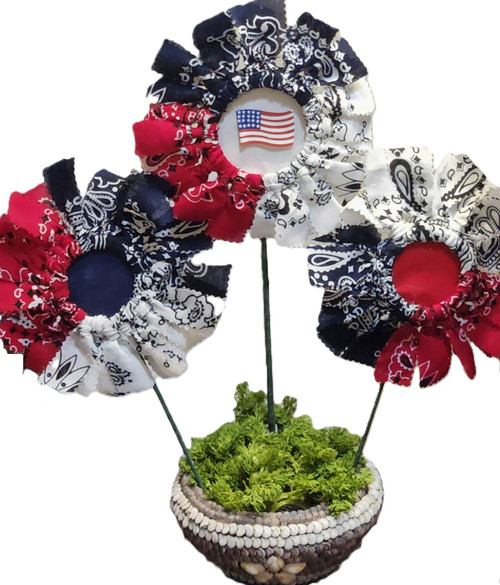 4th of July Garden stakes Workshop, Sunday, June 28th, 10am