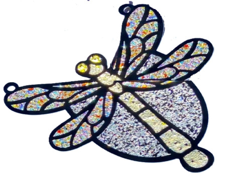 Dragonfly Crushed Glass Suncatcher DIY Kit
