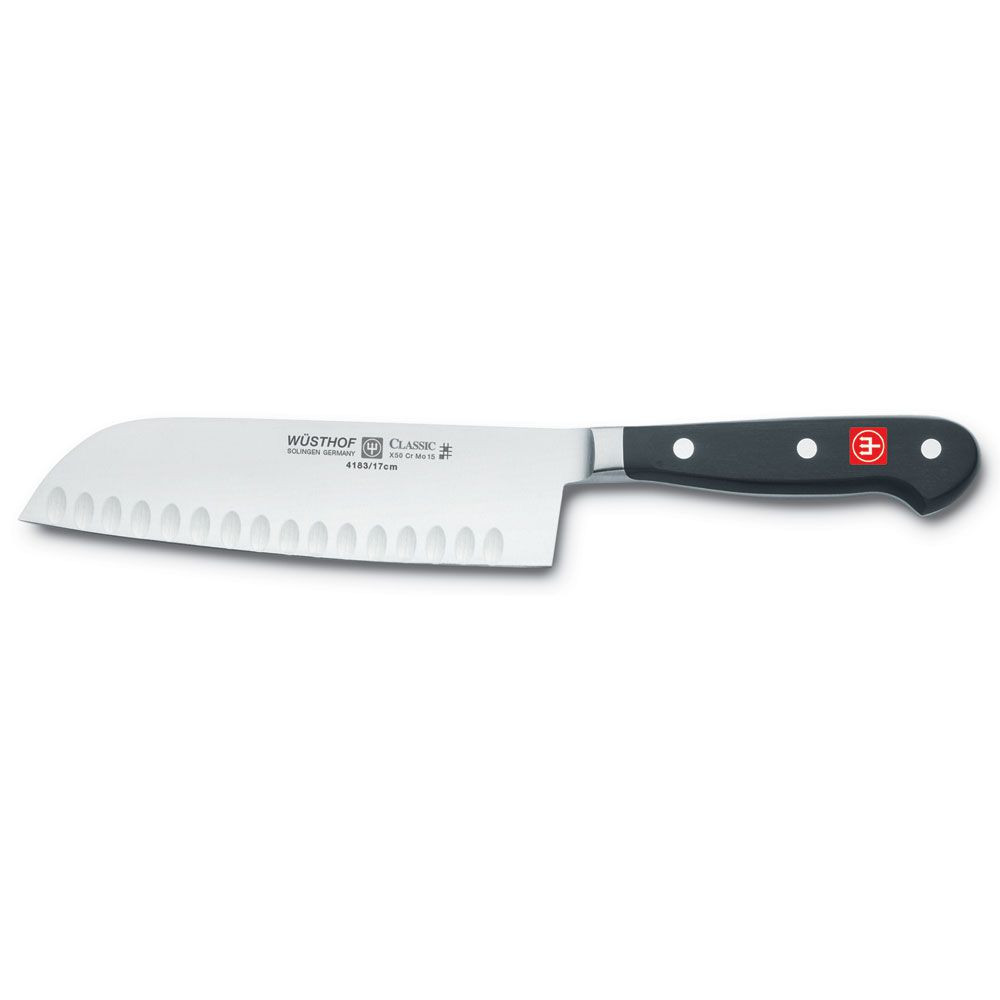 Wusthof Classic 7 In Hollow Ground Santoku - Fante's Kitchen Shop