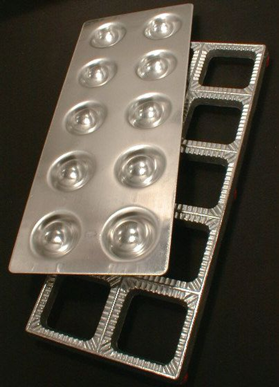 Ravioli Mold with Extra Large 1 3/4 Inch Squares- Authentic Ravioli Tray  and Press Makes 10 Italian Raviolis at a Time