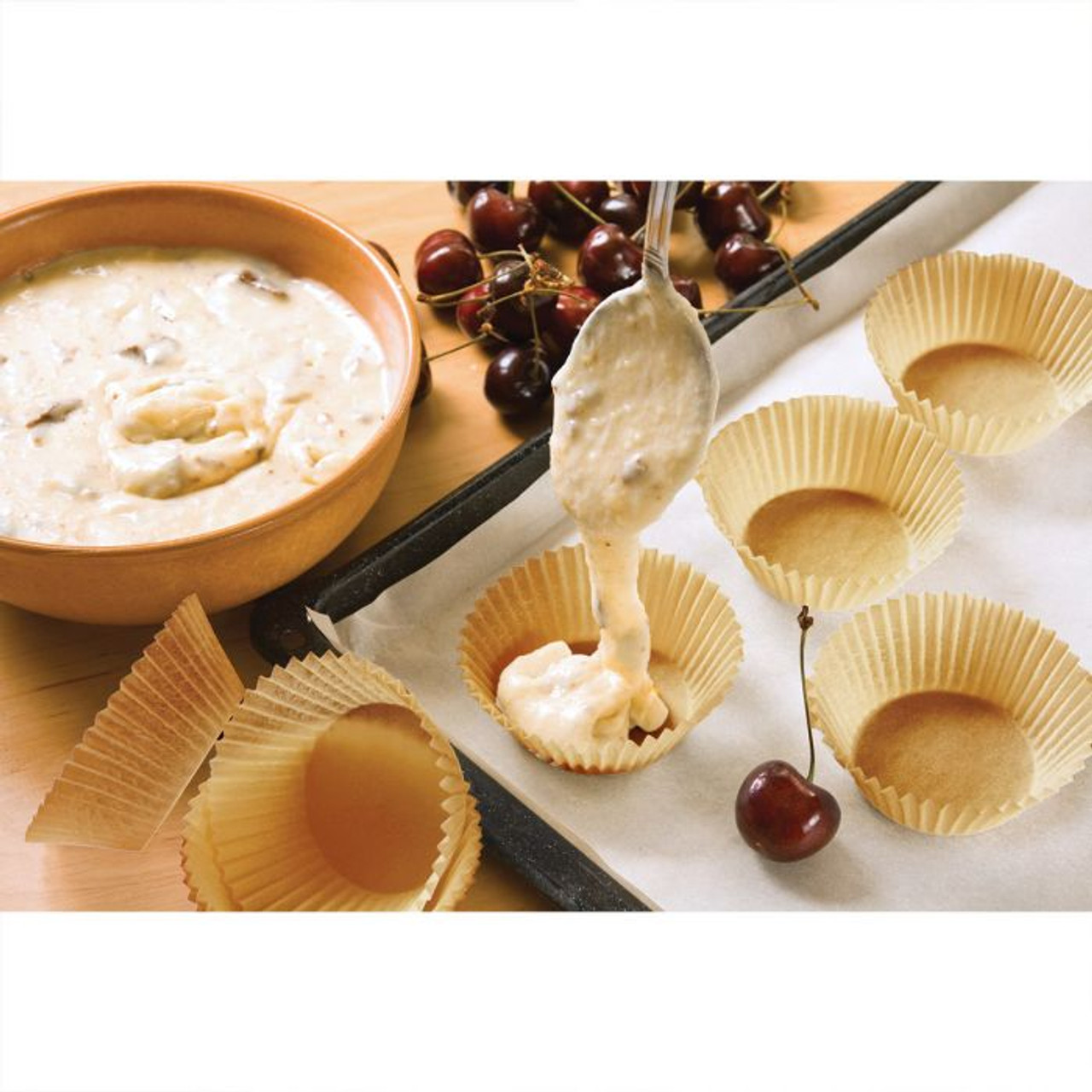 Standard Cupcake Liners, Unbleached Paper - Fante's Kitchen Shop