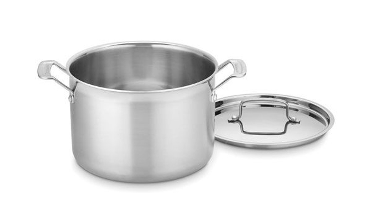 Millvado Stock Pot, 4 Quart Stainless Steel Pot, StockPot With