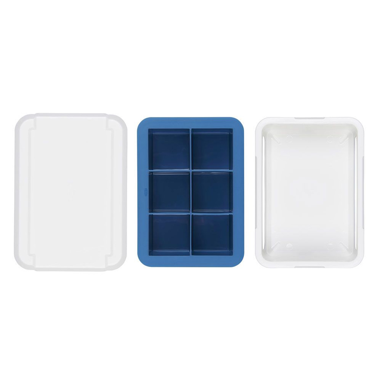 OXO Covered Silicone Ice Cube Tray, Cocktail Cubes - Fante's