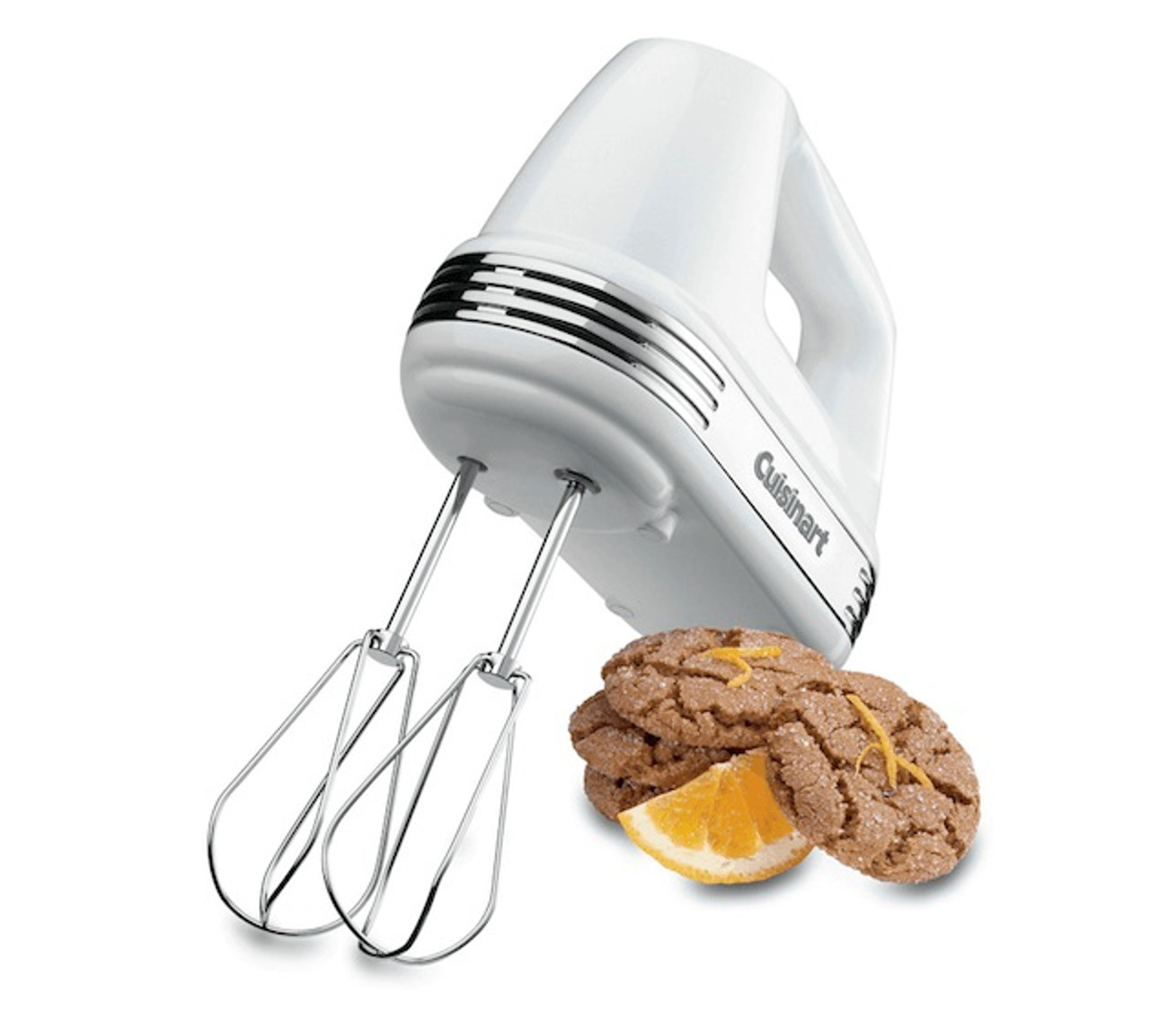 Cuisinart Power Advantage 9-Speed White Hand Mixer with Recipe