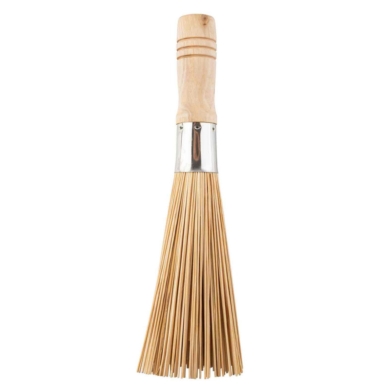 Bamboo Wok Brush,Cleaning Whisk Pot Brush Cleaning Brush Bamboo Kitchen Cleaning  Tools for Home Kitchens,Restaurants,Cleaning Tools