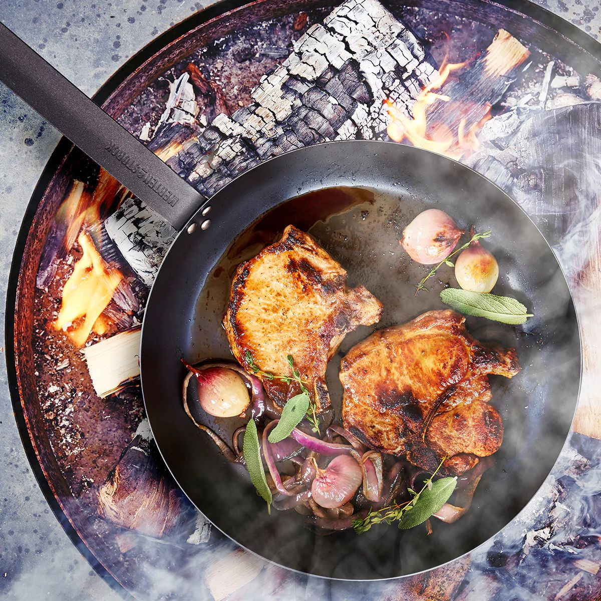 Merten & Storck Carbon Black Steel Fry Pan - Thumbnail 5